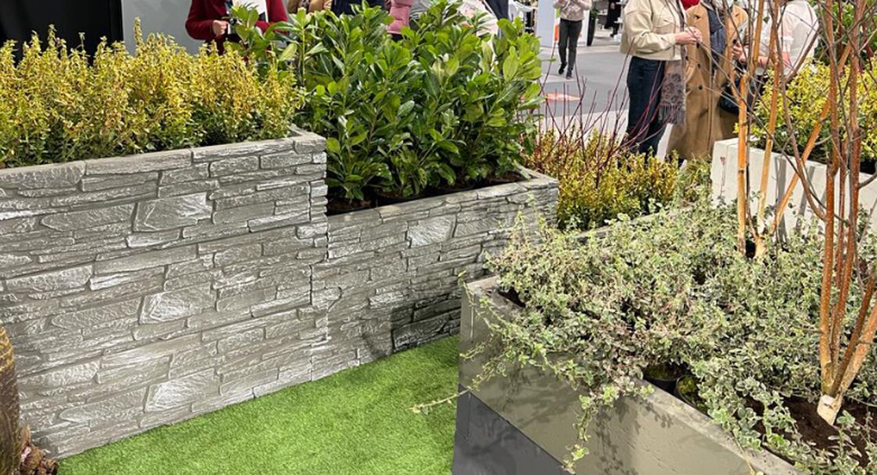 Hochbeet Beton Stein Form 3 60 cm Steinoptik 2