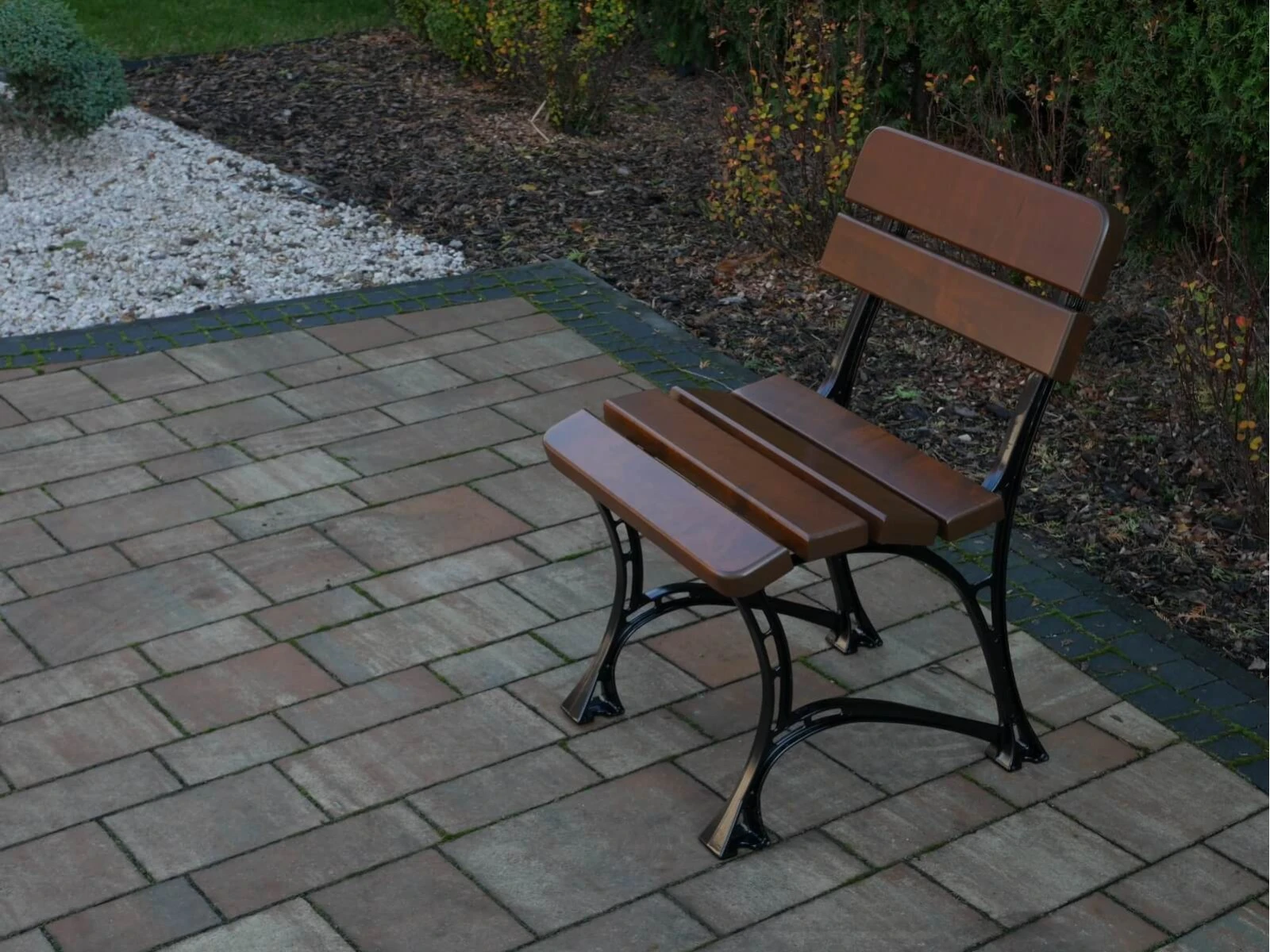 Gartenstuhl ohne Armlehne  Holz Royal Farbe Kirsche garten.webp