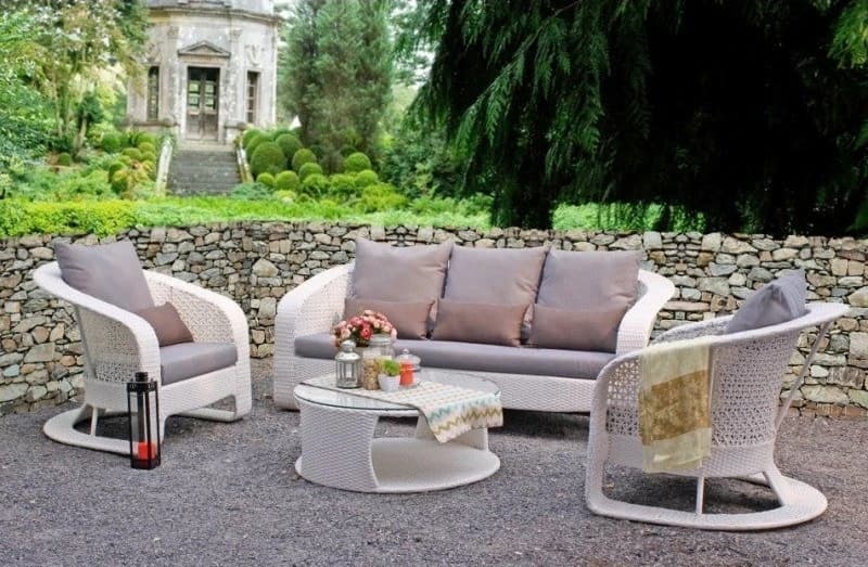 Gartenlounge SNOW Polyrattan Lounge Set 2