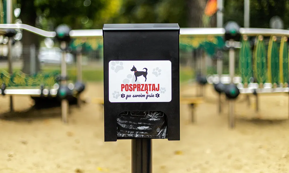 Hundekotbeutelspender FIBI Stahl zur Wandmontage – Bild 1