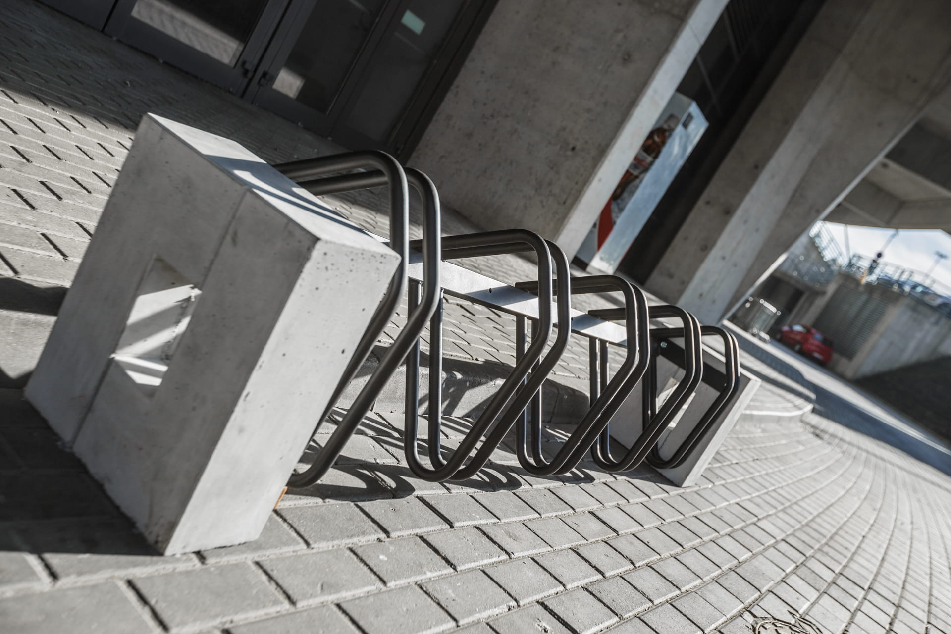Fahrradstaender Roma Architekturbeton 5 Stellplaetze