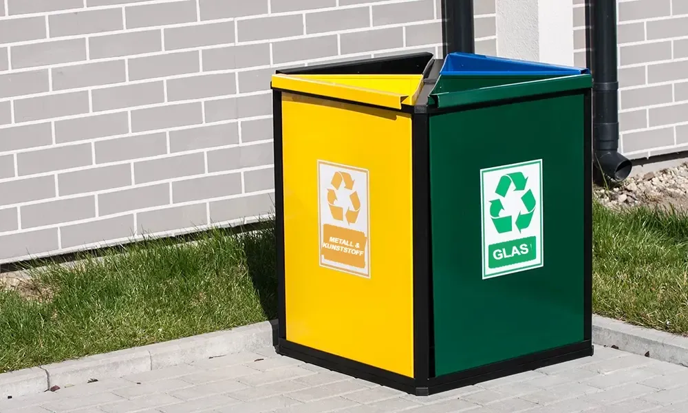 Wertstoffbehälter BŁAWATEK 4 x 40 l farbige Kammern – Bild 2