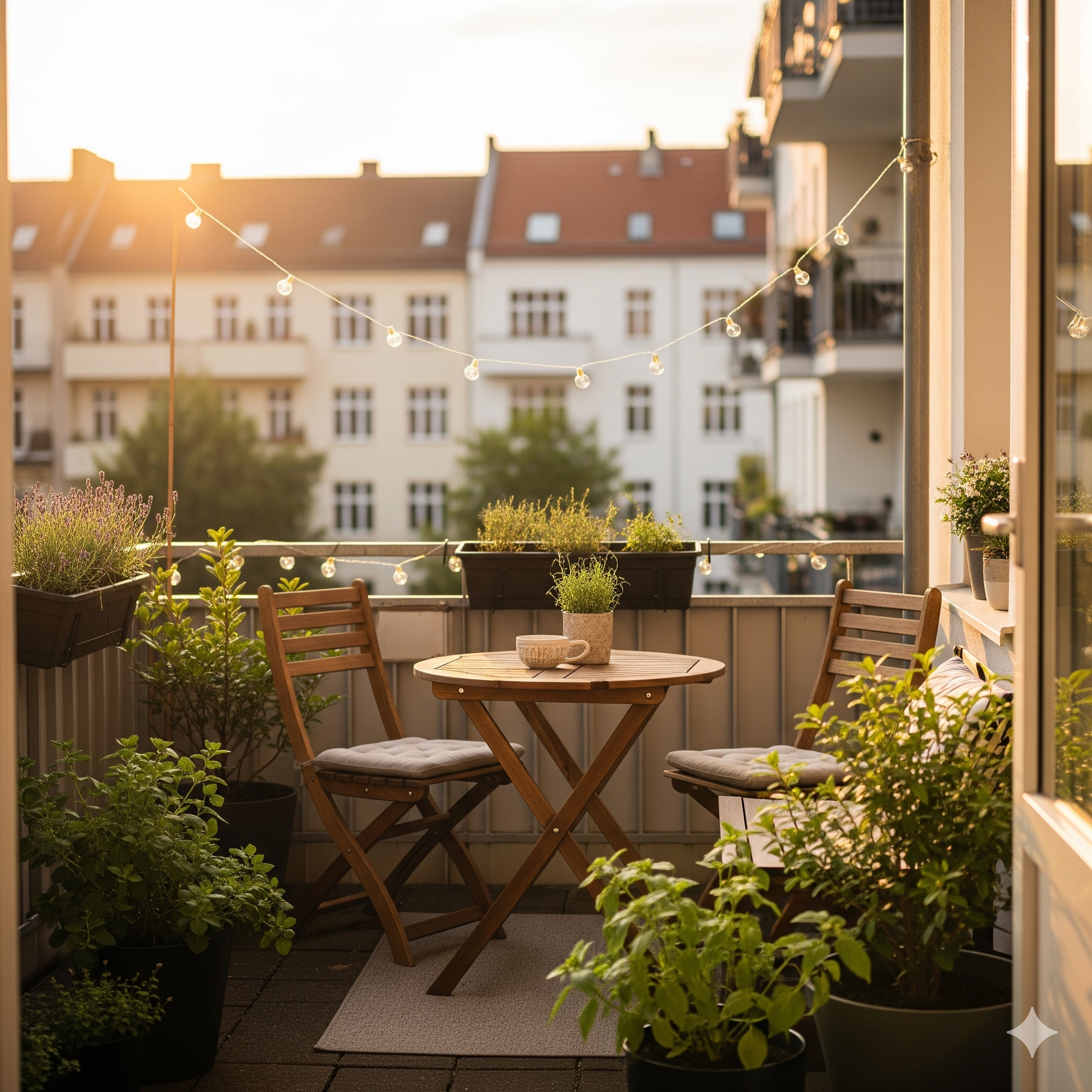 Gartenmöbel für kleine Terrassen: Platz optimal nutzen | Mercurius